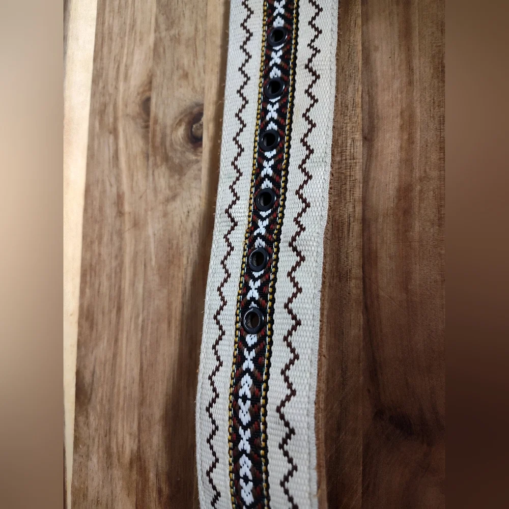 Woven Leather Belt And Buckle Gorgeous Sz 34 Great Used Jerez  Mexico …